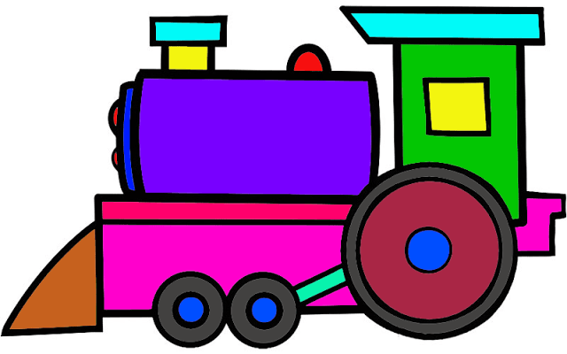mewarnai gambar kereta api untuk anak tk